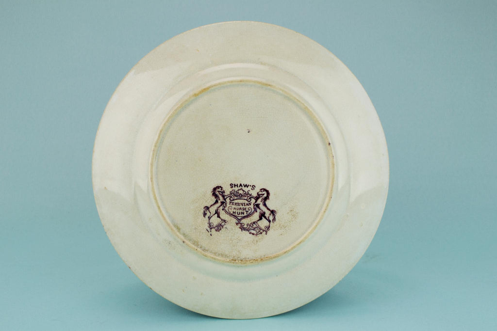 Peruvian Horse Hunt Serving Dish, English 1860s