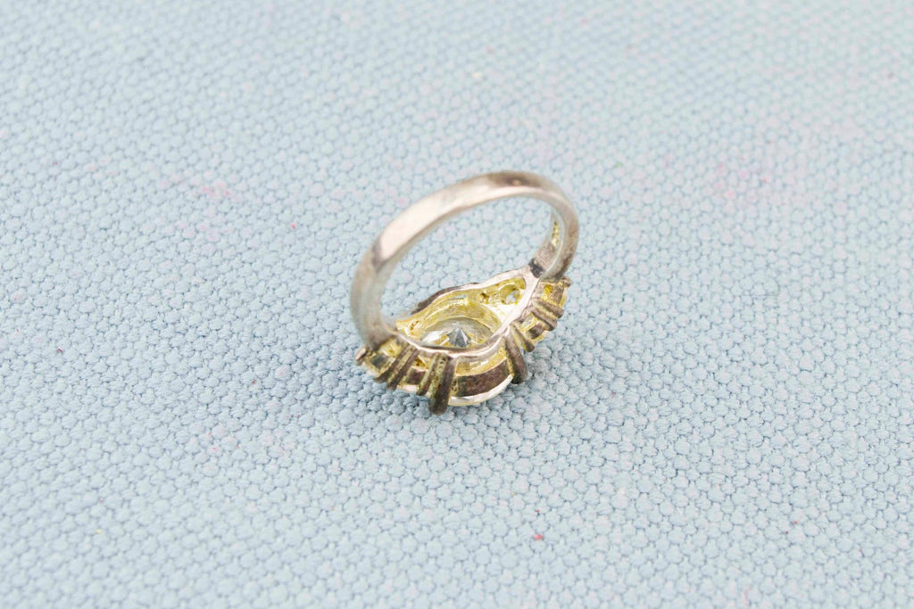 Trinity Ring in Sterling Silver and CZ Stones