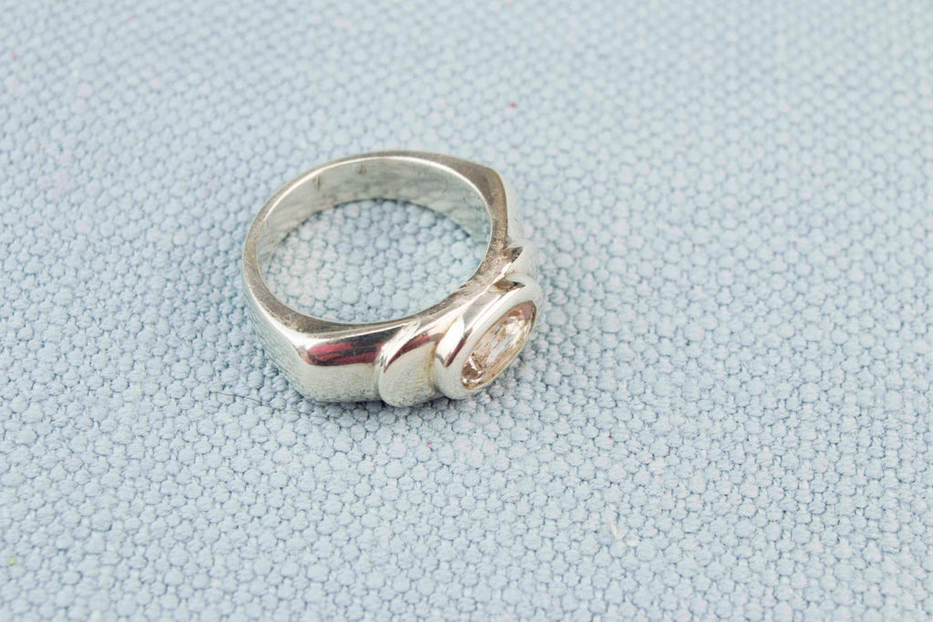 Amethyst Ring in Sterling Silver