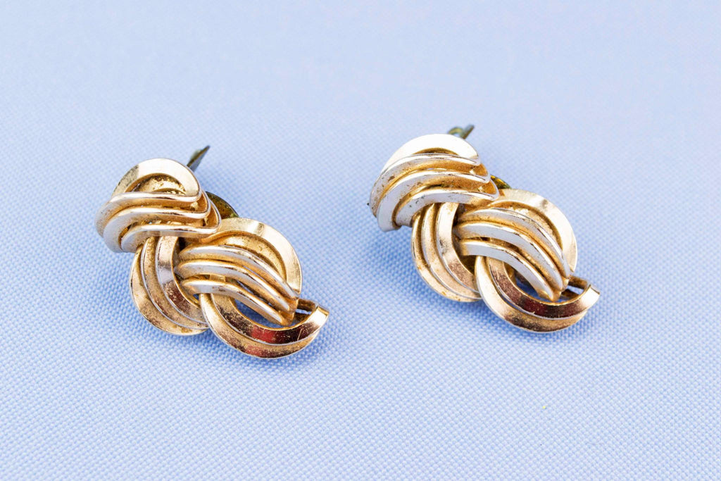 Art Deco Earrings, English 1940s