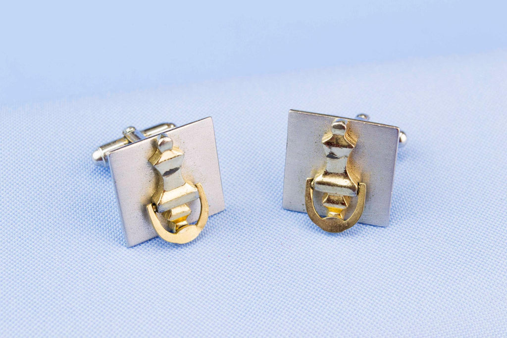 Cufflinks Door Knocker Design 1960s