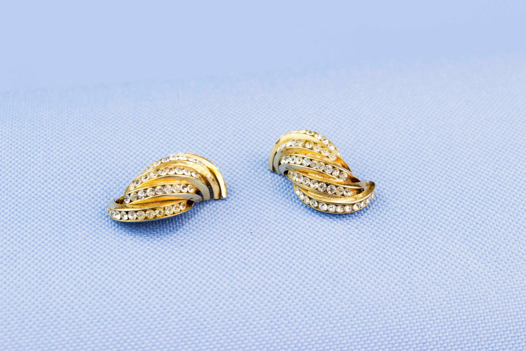 CZ Gold Coloured Earrings