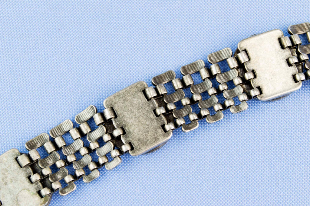 Necklace Silver Plated Art Deco, English 1930s