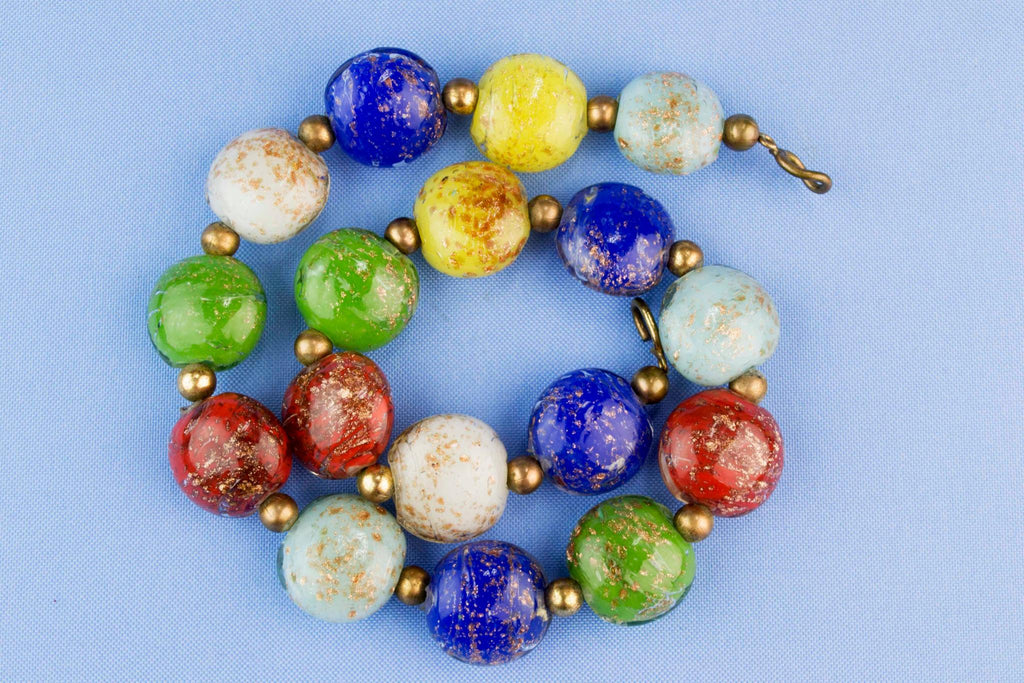 Venetian Glass Necklace Circa 1950