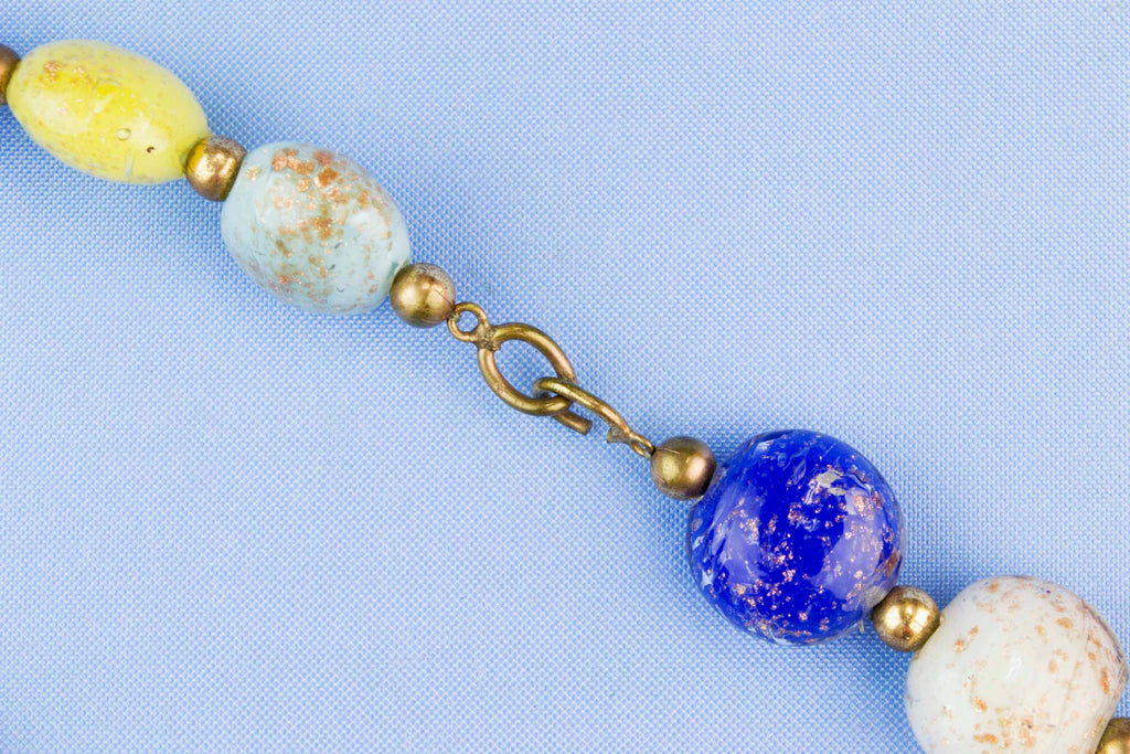 Venetian Glass Necklace Circa 1950