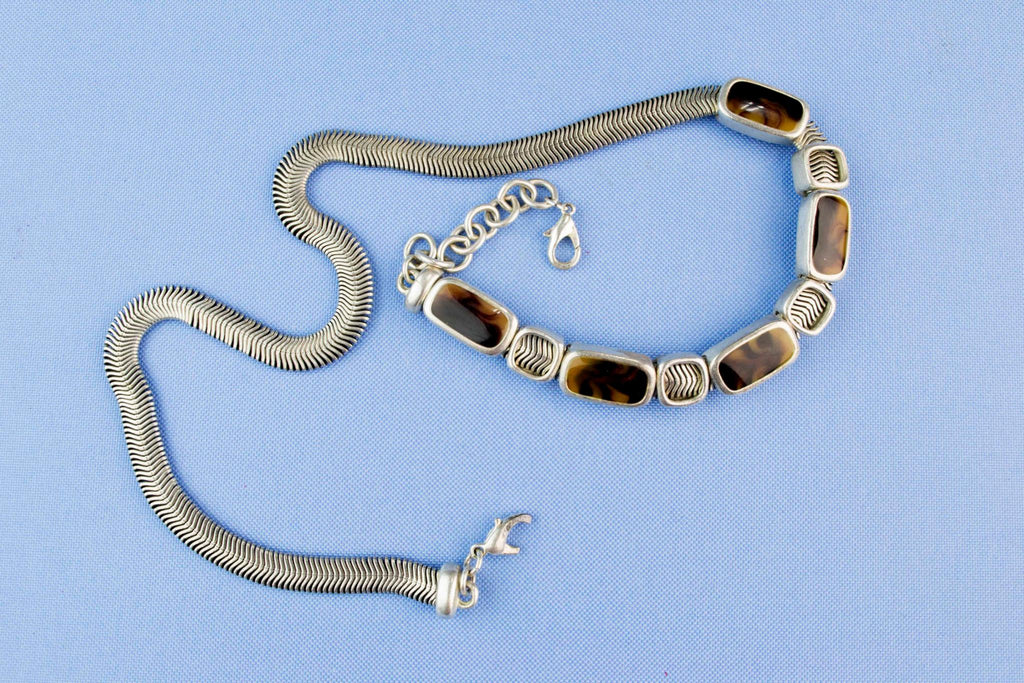 Necklace with Moving Links, Italian 1980s