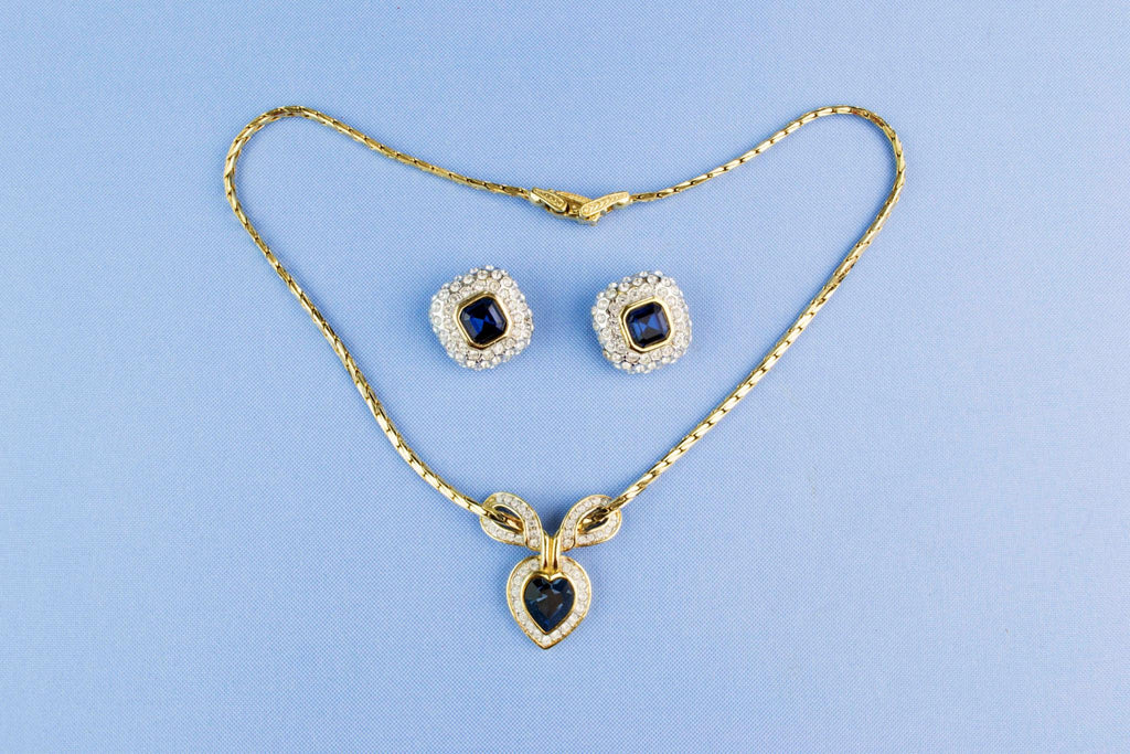 Necklace and Earrings Set by Attwood & Sawyer, English 1970s