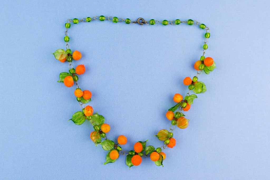 Tutti Frutti Glass Necklace, Italian Mid 20th Century