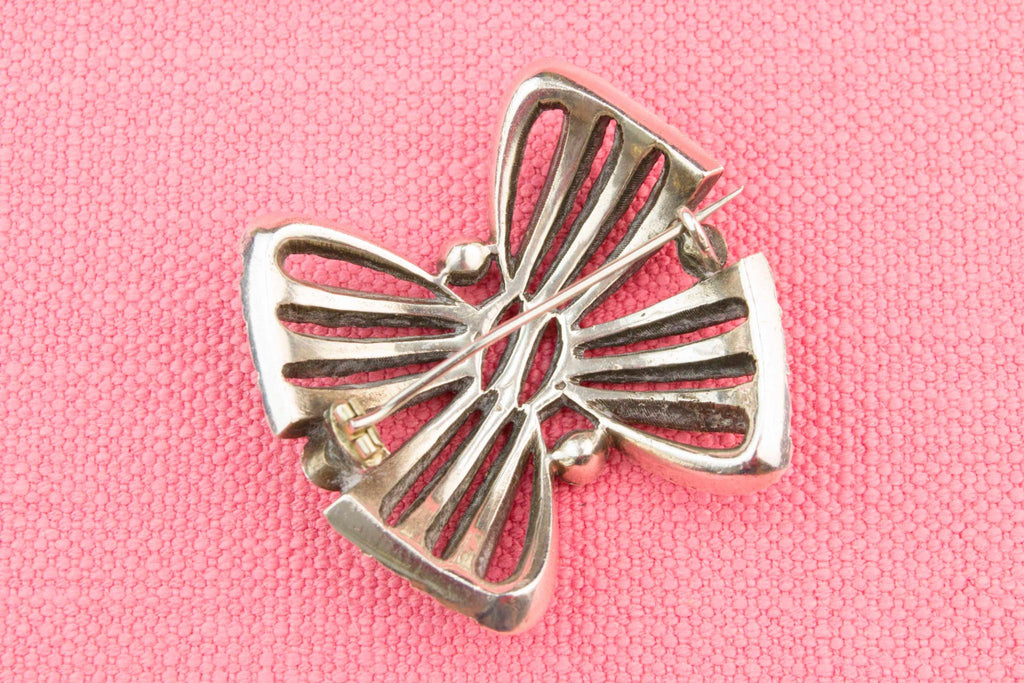 Green Paste and Silver Brooch, French 1770s