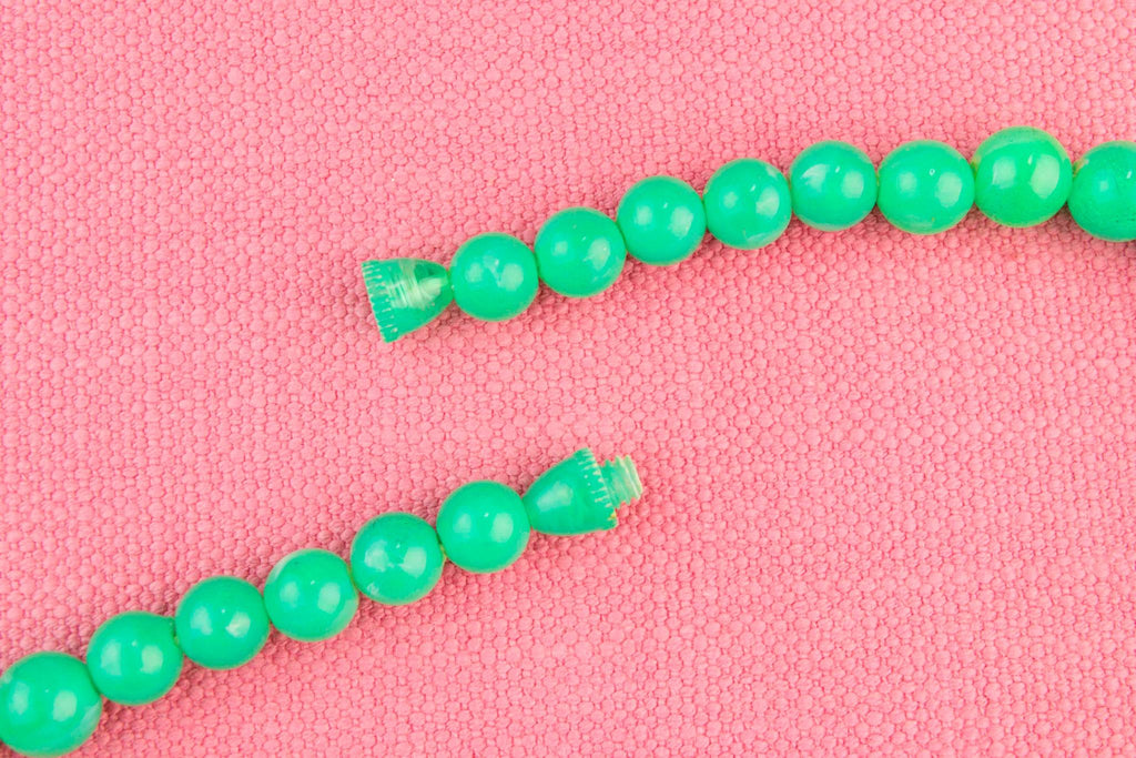 Green Necklace in Perspex, French circa 1950