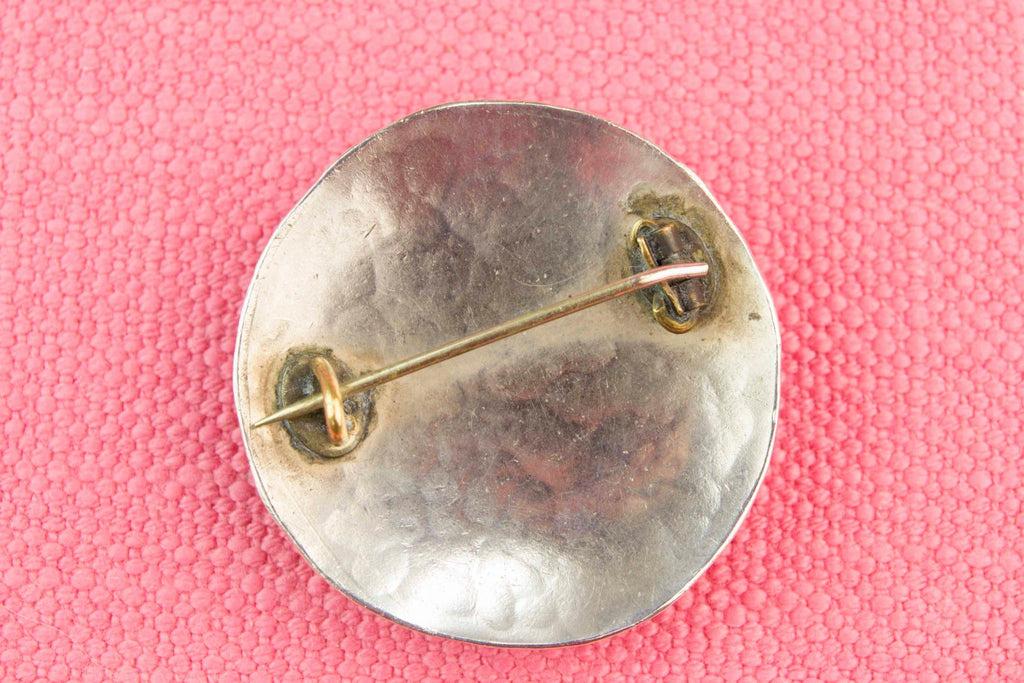 Arts & Crafts Silver Brooch, English Early 1900s