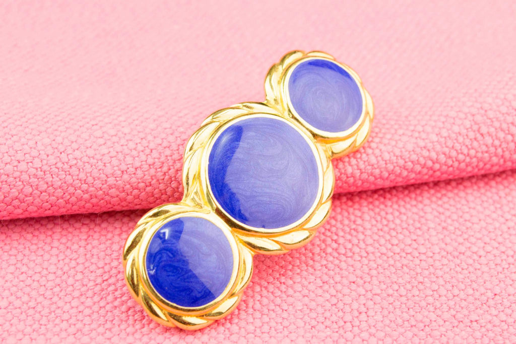 Gold and Blue Brooch 1960s