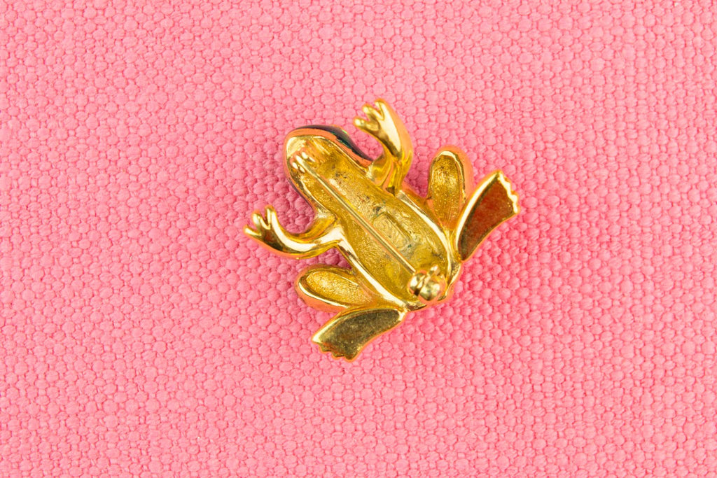 Frog Brooch by Attwood & Sawyer, English 1970s