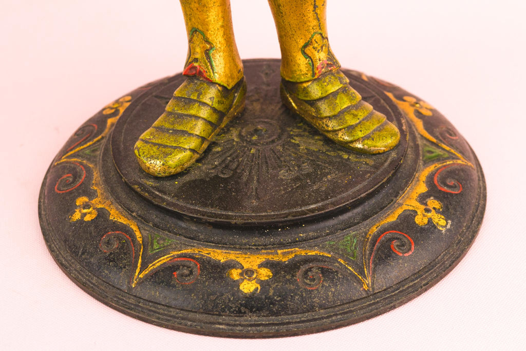 Two Gothic Revival Candlesticks, English Circa 1860