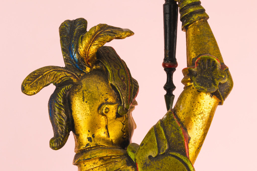 Two Gothic Revival Candlesticks, English Circa 1860