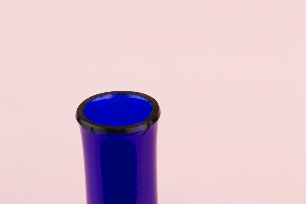 Bristol Blue Glass Decanter, English Circa 1800
