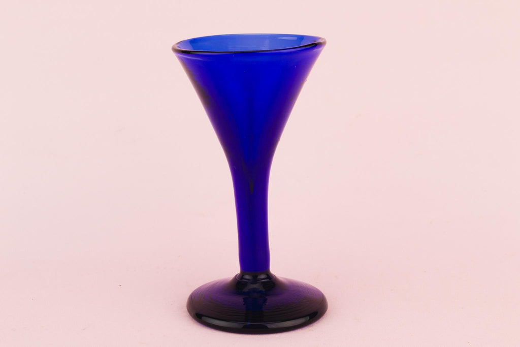 Bristol Blue Port Glass, English Circa 1790