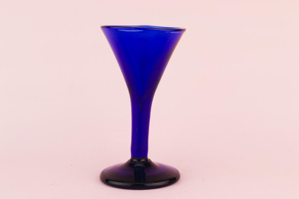 Bristol Blue Port Glass, English Circa 1790