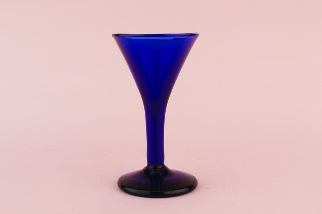 Bristol Blue Port Glass, English Circa 1790
