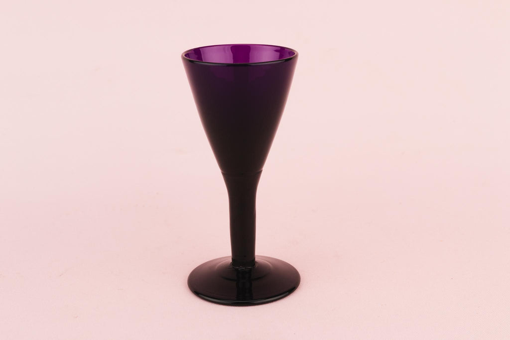 5 Amethyst Shot Glasses, English circa 1840