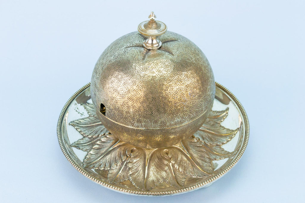 Silver Plated Caviar Dish, English 1880s