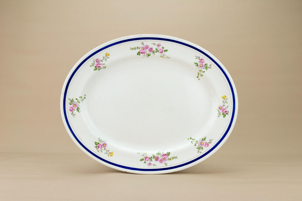 Floral Design Platter, English Circa 1930