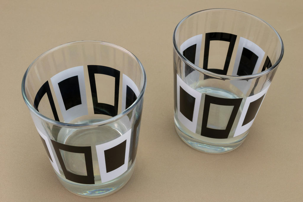 Two Whisky Glasses, English 1960s