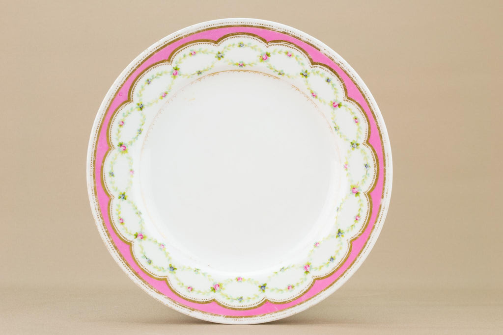 Pink Porcelain Muffin Dish, German Circa 1900