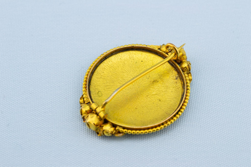 Roses and Gold Brooch, French 1900s