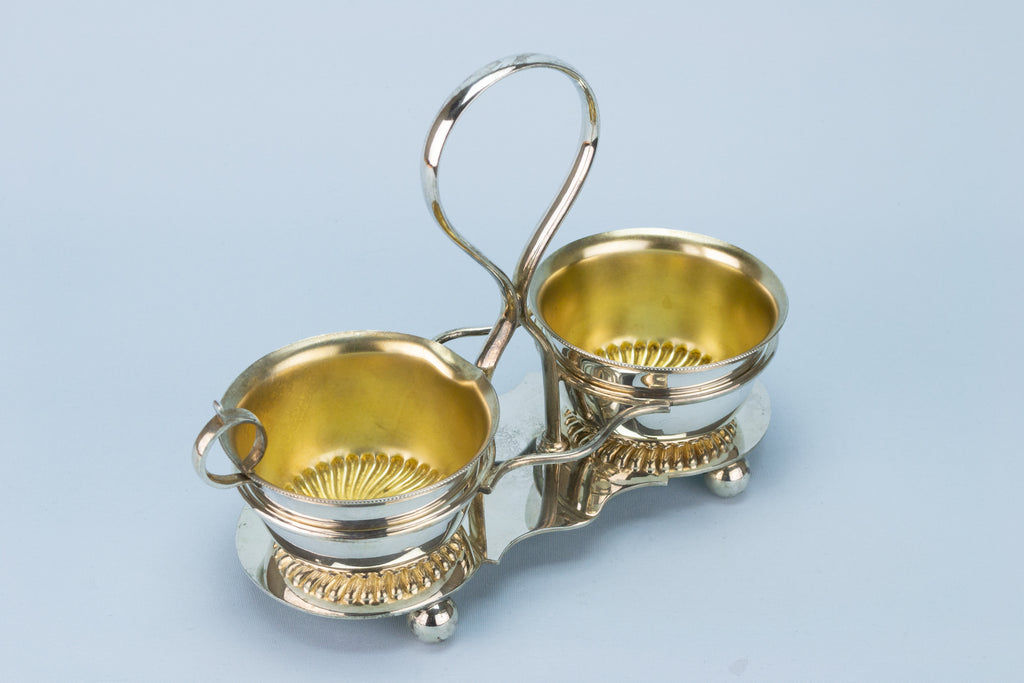 Walker & Hall Condiment Set, English 1930s