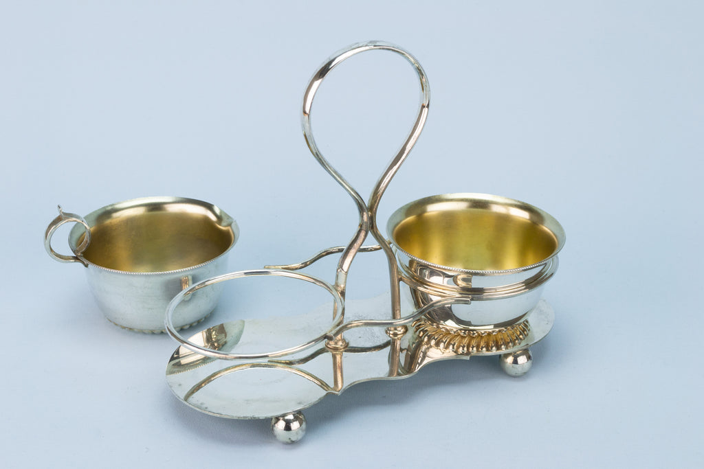 Walker & Hall Condiment Set, English 1930s