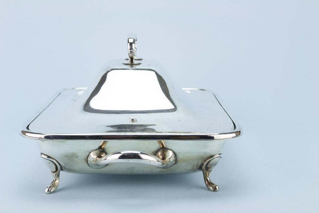 Hot Serving Dish with Lid, English 1930s