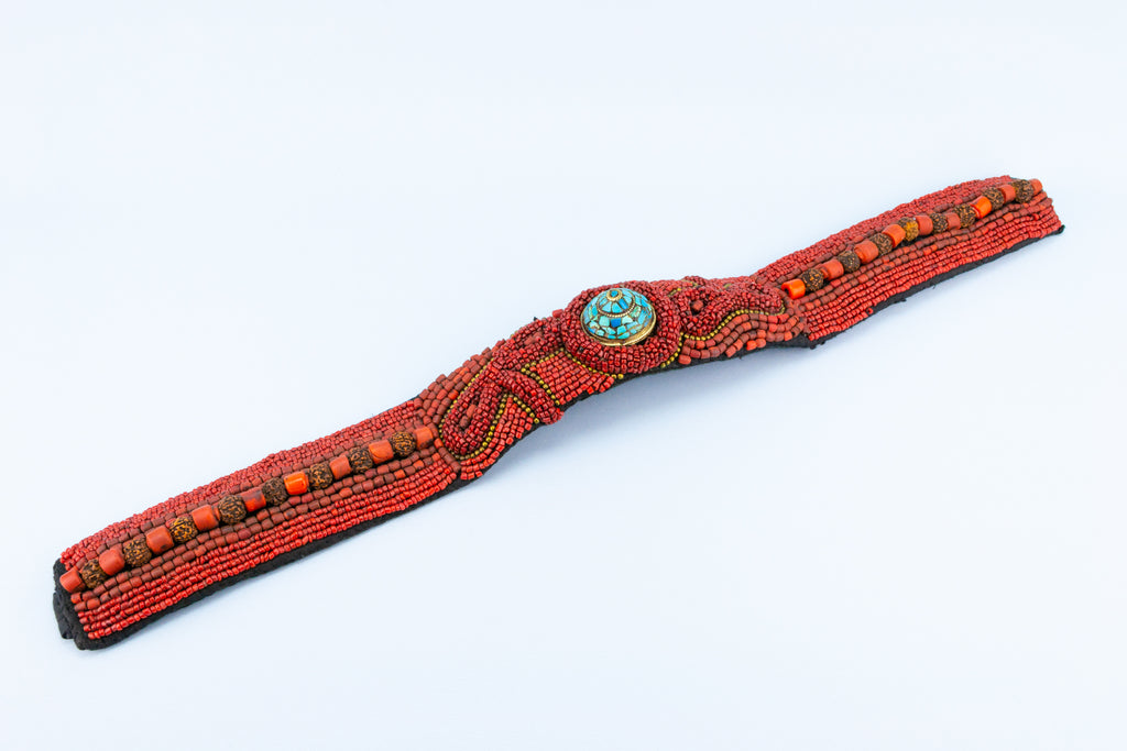 Tibetan Coral & Turquoise Belt 1920s