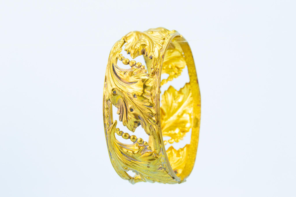 Art Nouveau Gold Plated Bracelet, English 1890s