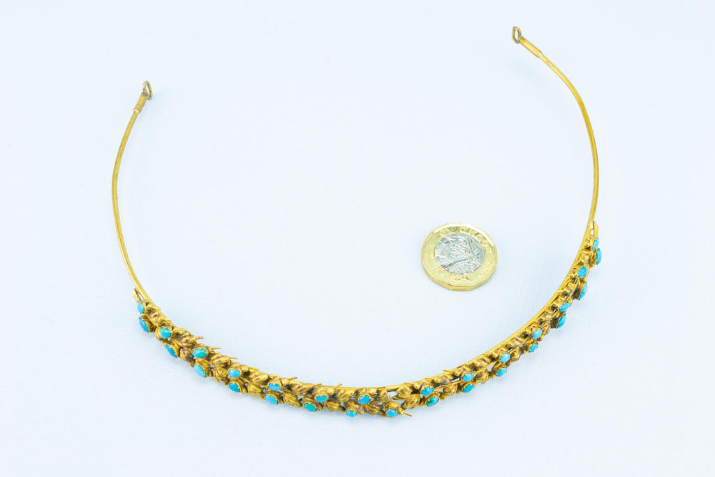 Gold and Turquoise Tiara, English Regency 1820s