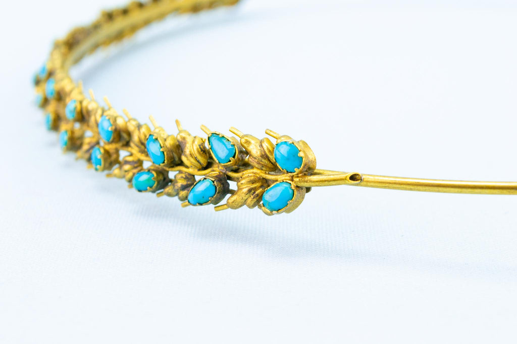 Gold and Turquoise Tiara, English Regency 1820s