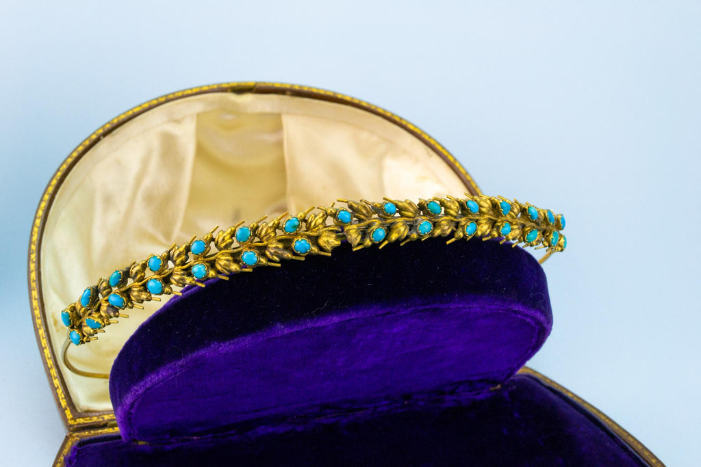 Gold and Turquoise Tiara, English Regency 1820s