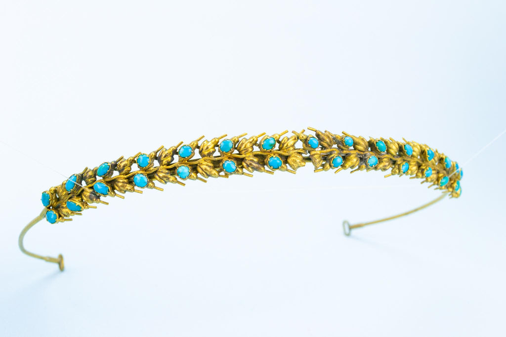 Gold and Turquoise Tiara, English Regency 1820s