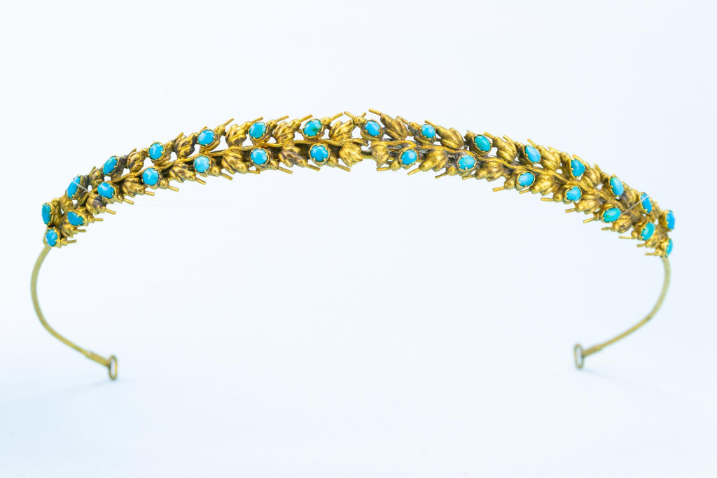 Gold and Turquoise Tiara, English Regency 1820s