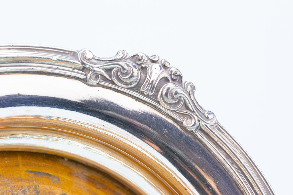 Silver Plated Wine Bottle Coaster, English Early 1900s