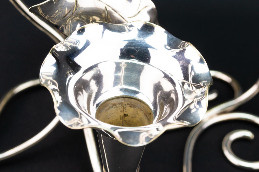 Silver Plated Epergne Vase, English Circa 1900
