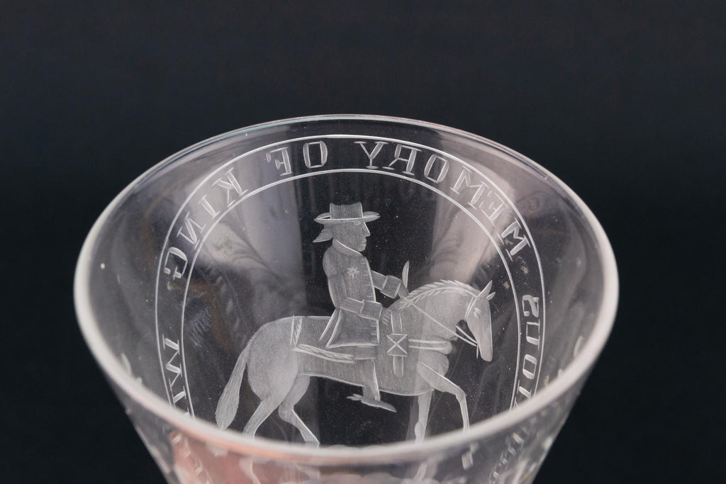 William III Wine Glass, English 19th Century