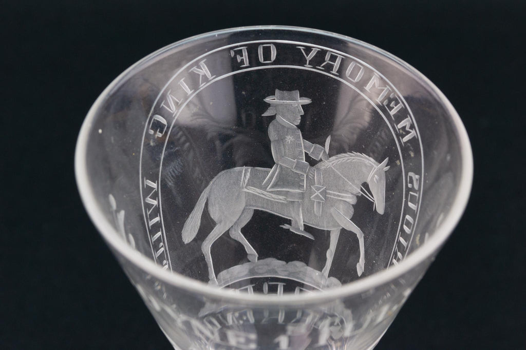 William III Wine Glass, English 19th Century