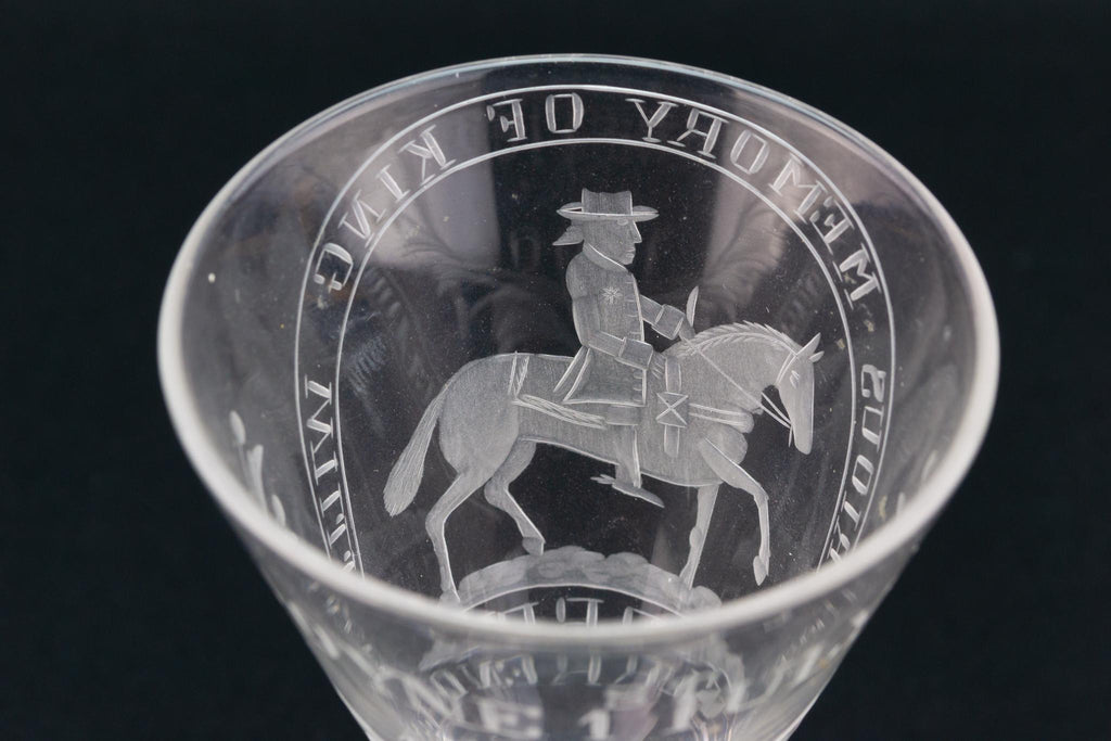 William III Wine Glass, English 19th Century