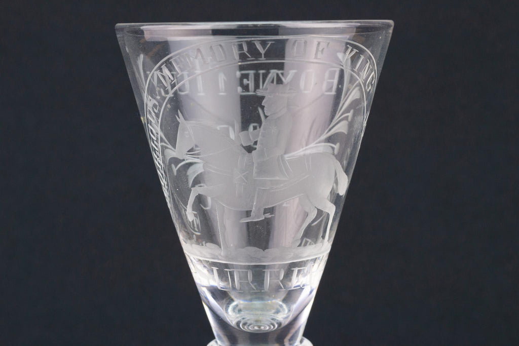 William III Wine Glass, English 19th Century