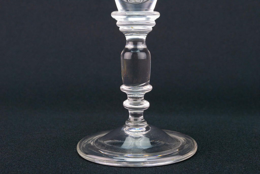 William III Wine Glass, English 19th Century