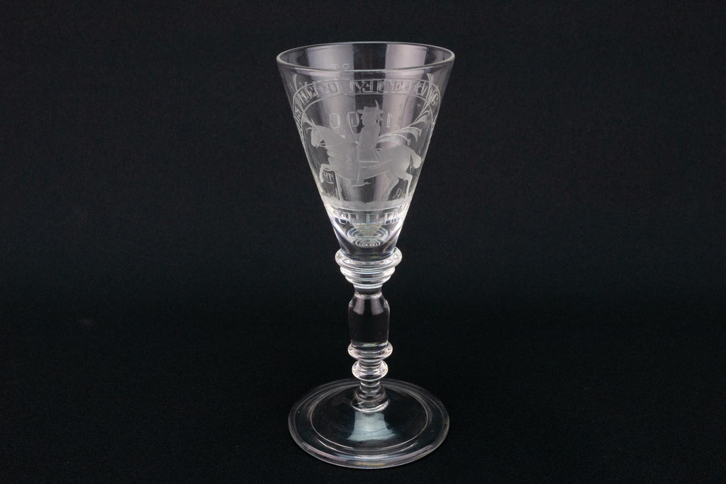 William III Wine Glass, English 19th Century
