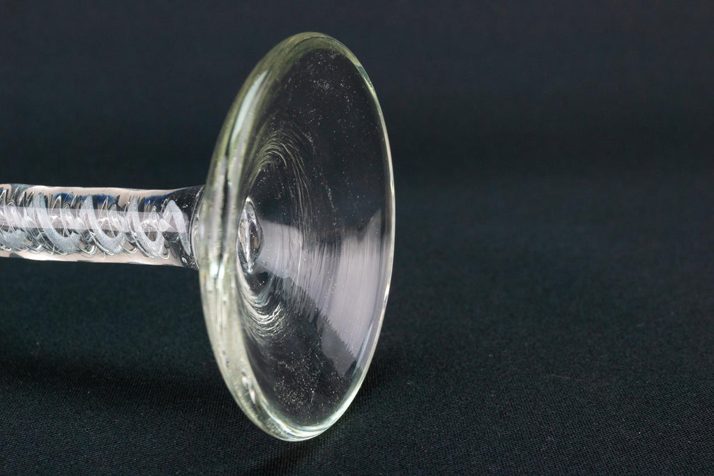 Double Air Twist Tall Glass, English Circa 1750