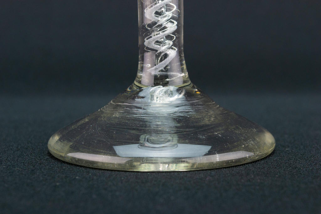 Double Air Twist Tall Glass, English Circa 1750