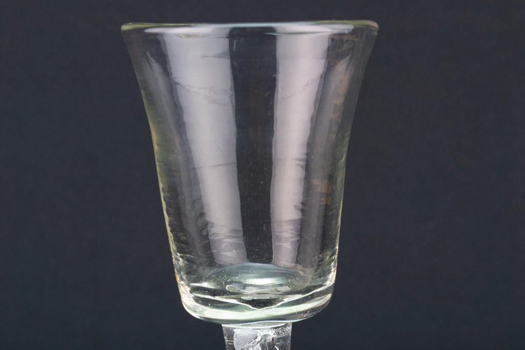 Double Air Twist Tall Glass, English Circa 1750